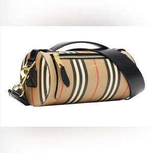 Burberry Beige and Black Barrel shoulder or crossbody Bag